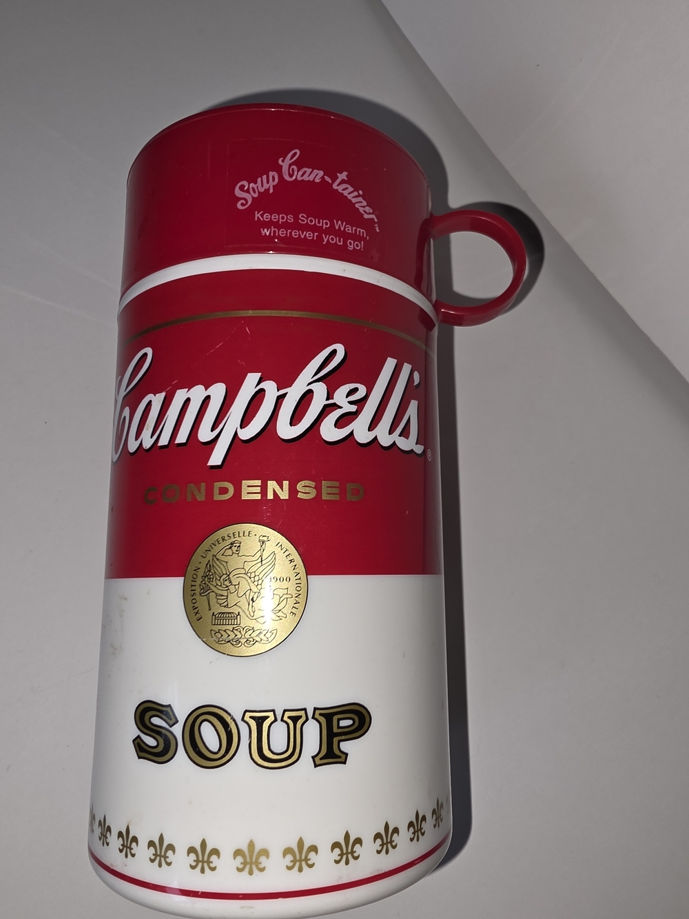 1998 Vintage Campbell's Soup Can-Tainer Insulated Hot Food Thermos Container 3Pc
